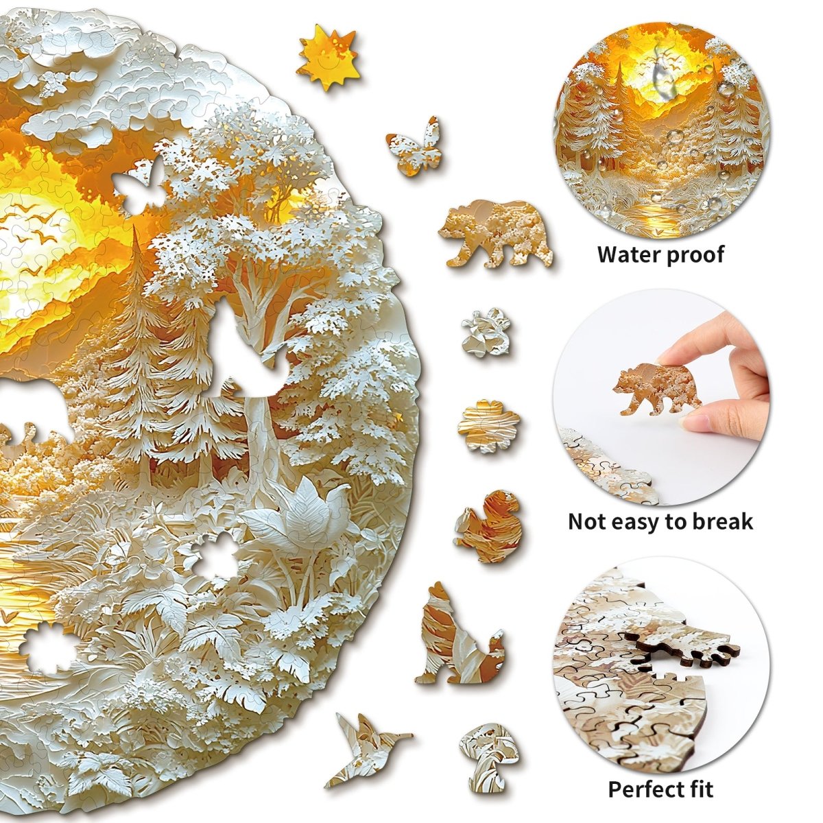 Mysterious Forest Wooden Jigsaw Puzzle - KAAYEE Puzzle