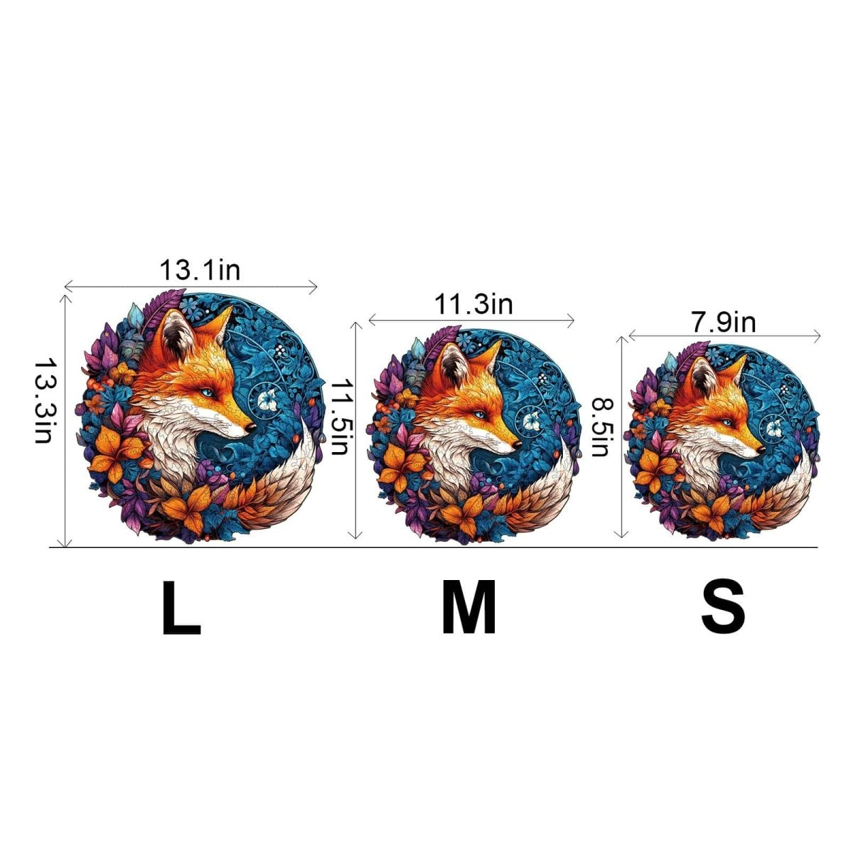 Mysterious Fox Wooden Jigsaw Puzzle - KAAYEE Puzzle