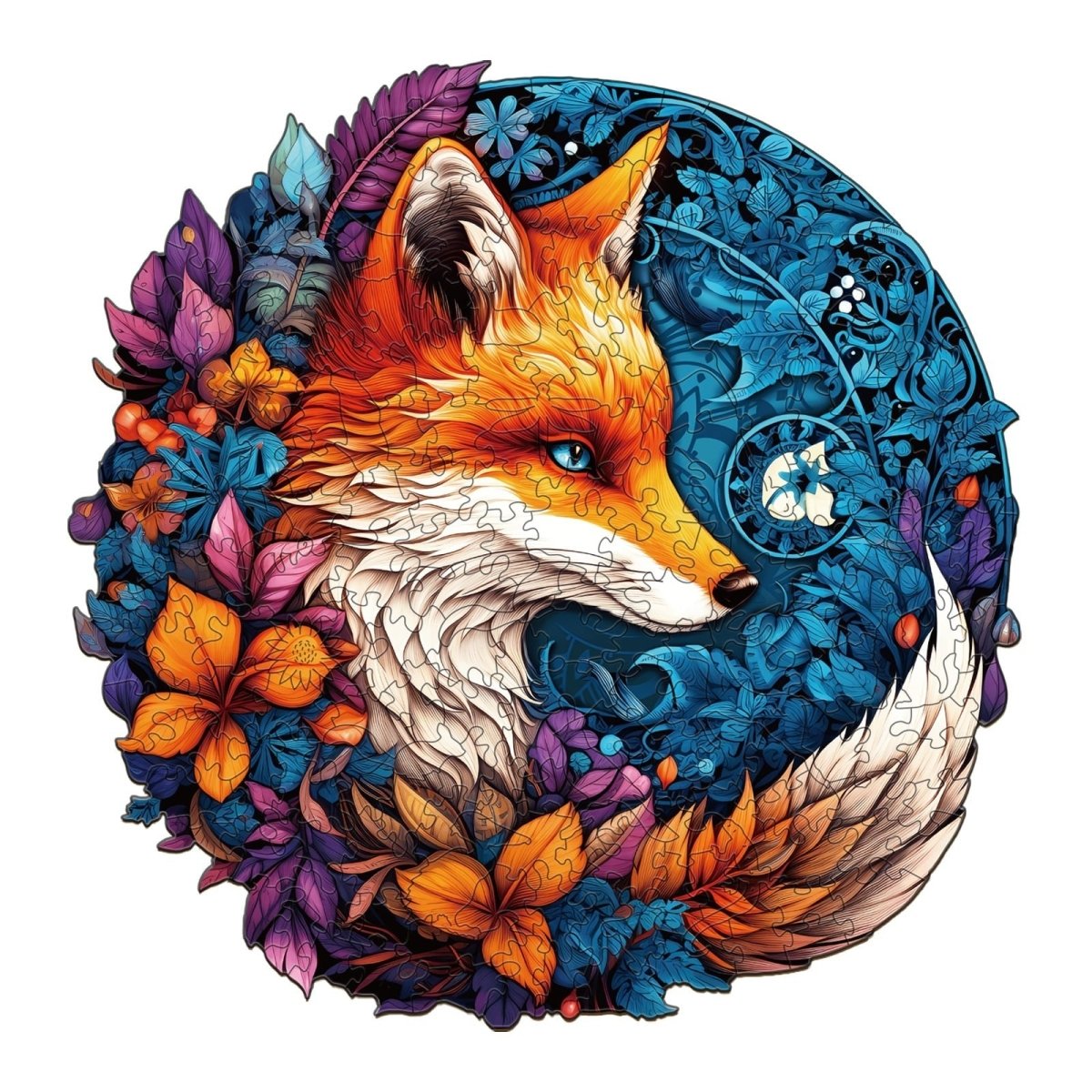Mysterious Fox Wooden Jigsaw Puzzle - KAAYEE Puzzle