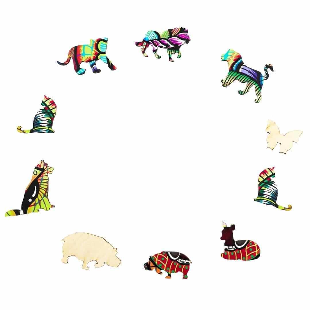 MYSTERIOUS LEOPARD Wooden Jigsaw Puzzle - KAAYEE Puzzle