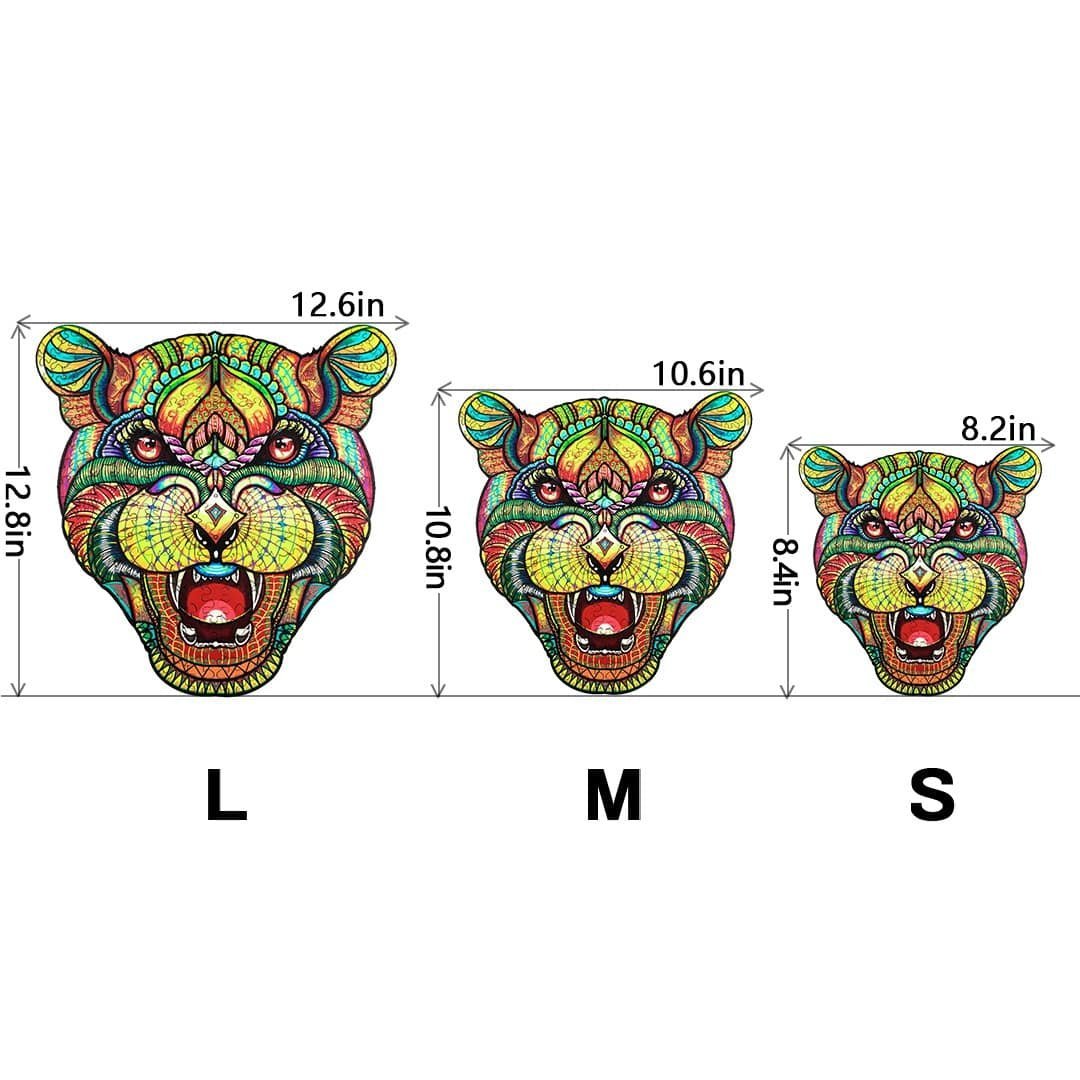 MYSTERIOUS LEOPARD Wooden Jigsaw Puzzle - KAAYEE Puzzle