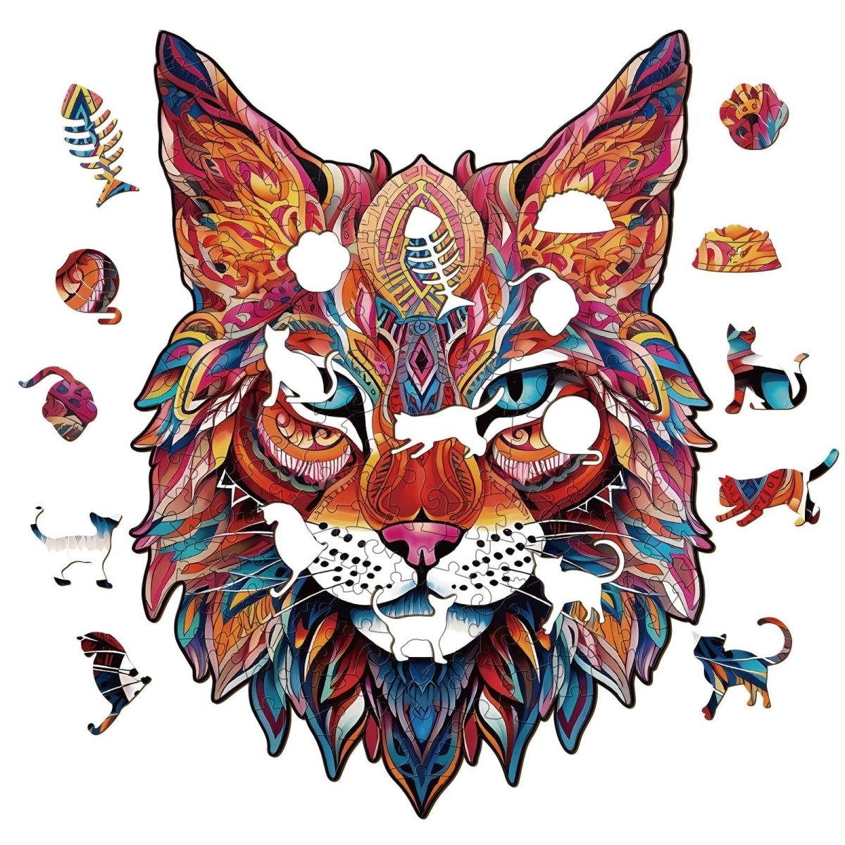 MYSTERIOUS LYNX Wooden Jigsaw Puzzle - KAAYEE Puzzle