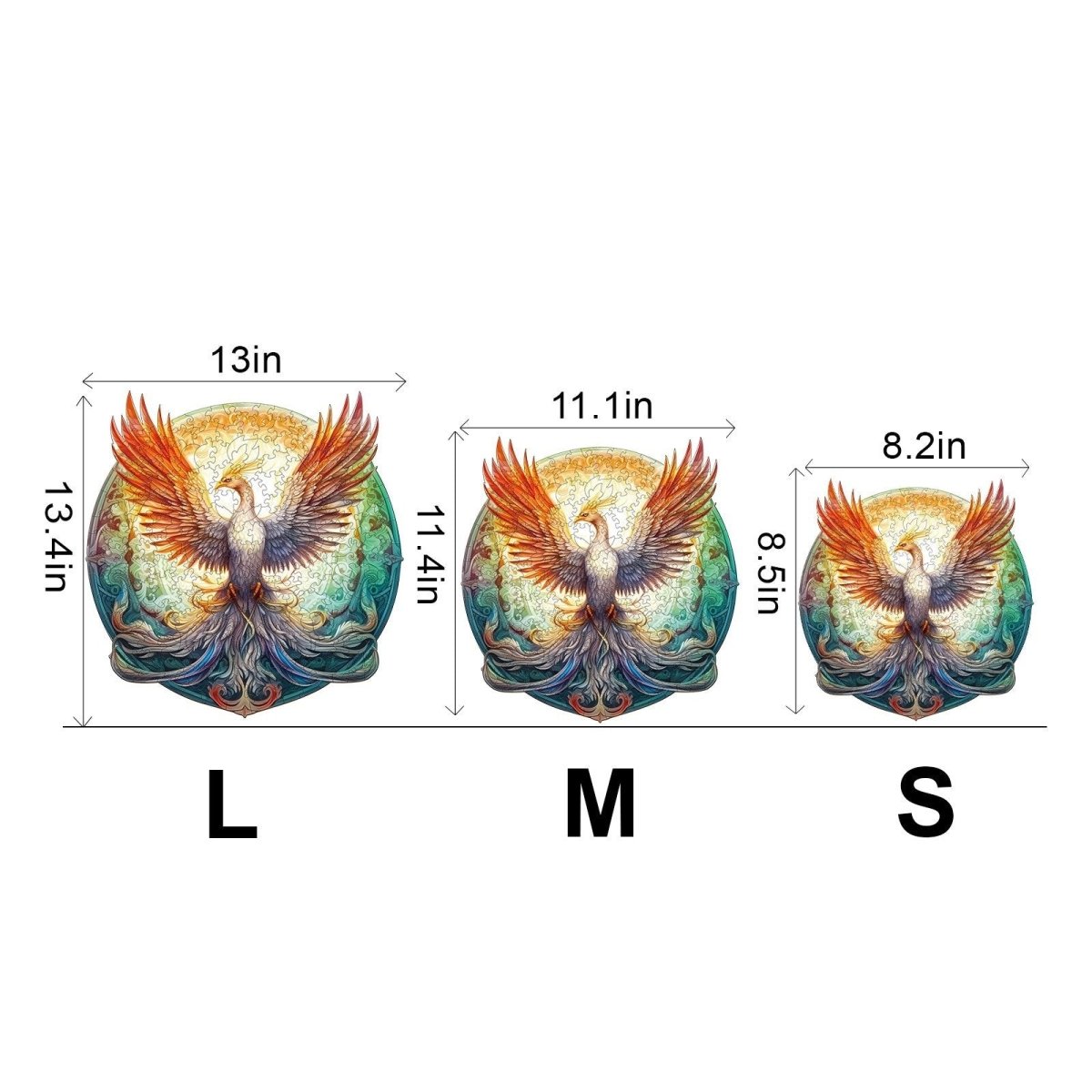 Mysterious Phoenix Wooden Jigsaw Puzzle - KAAYEE Puzzle