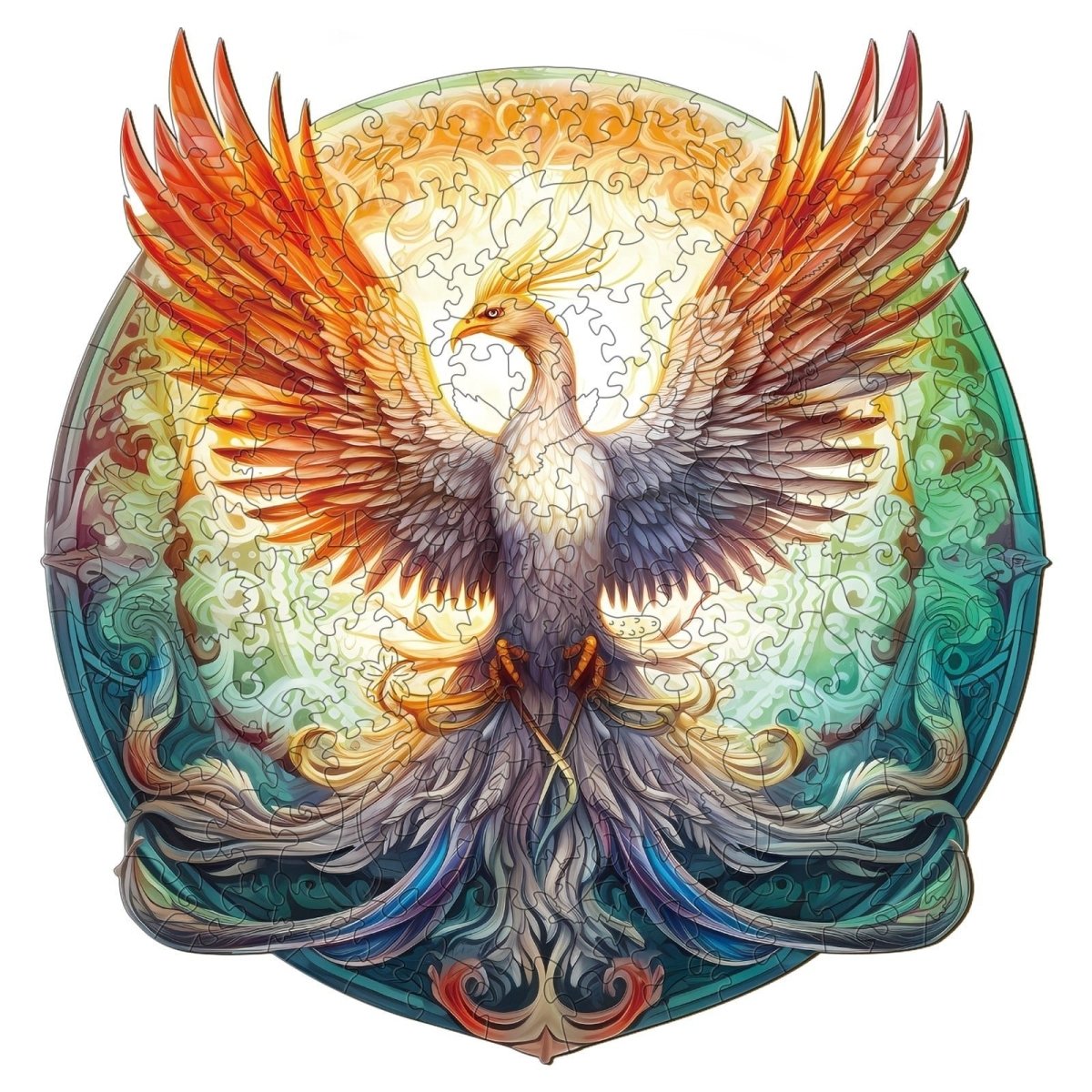 Mysterious Phoenix Wooden Jigsaw Puzzle - KAAYEE Puzzle