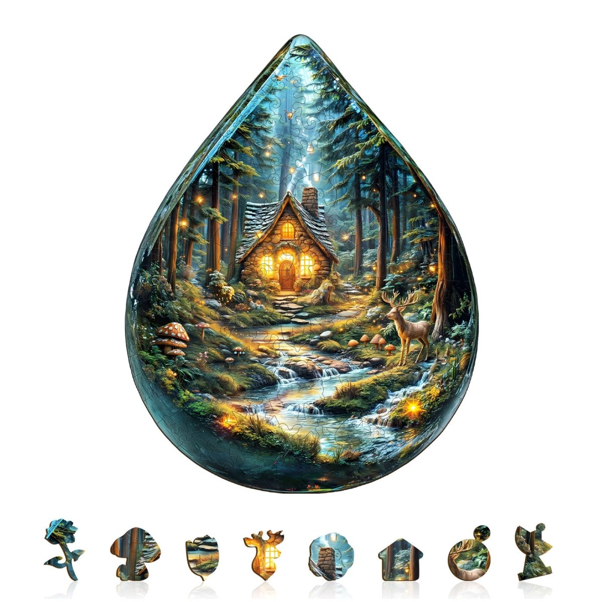 Mystic Forest Wooden Jigsaw Puzzle - KAAYEE Puzzle