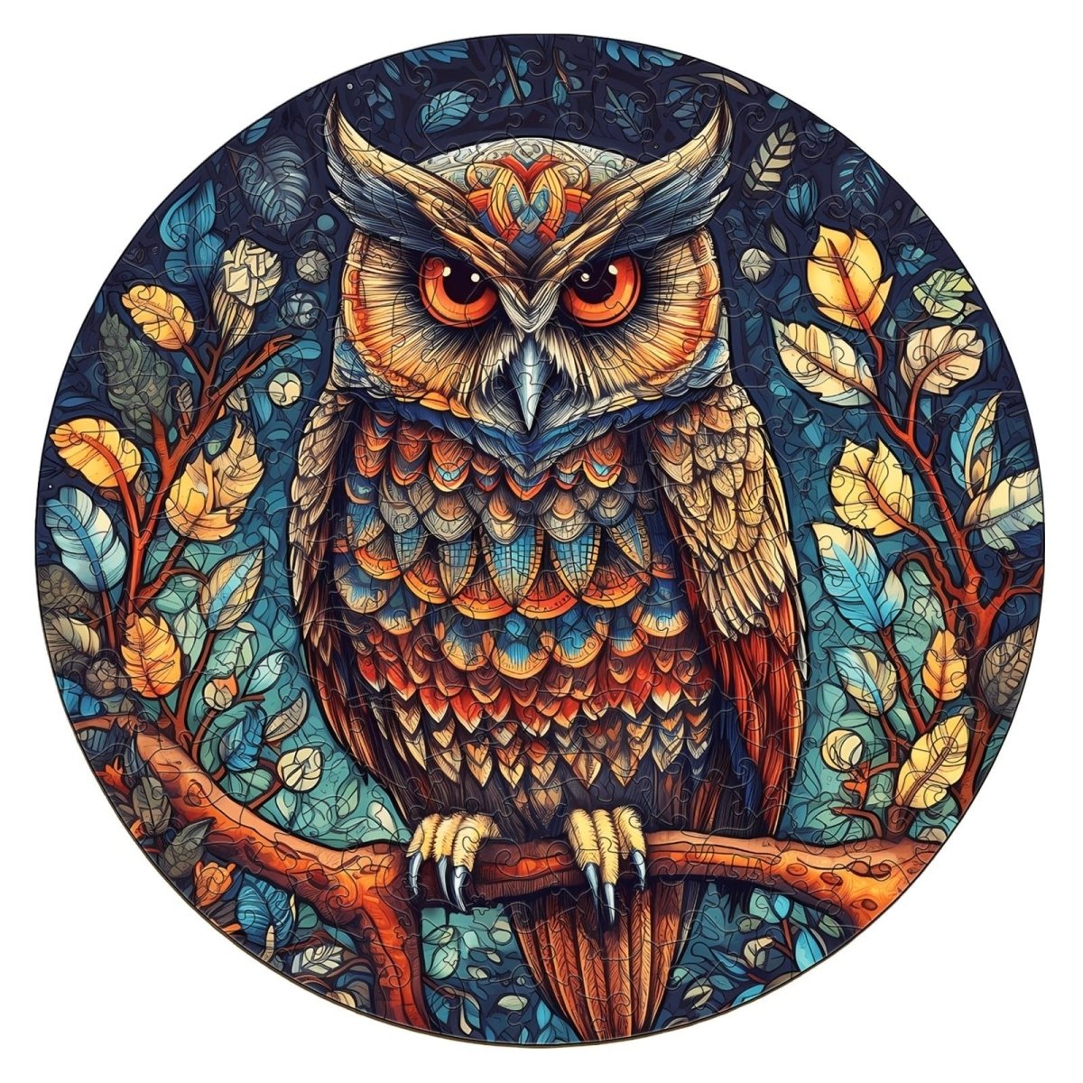 Mystic Owl Wooden Jigsaw Puzzle - KAAYEE Puzzle