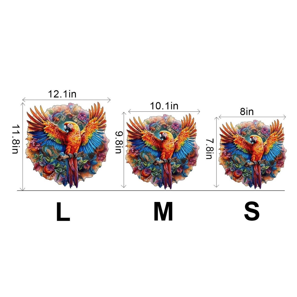 Naughty Parrot Wooden Jigsaw Puzzle - KAAYEE Puzzle