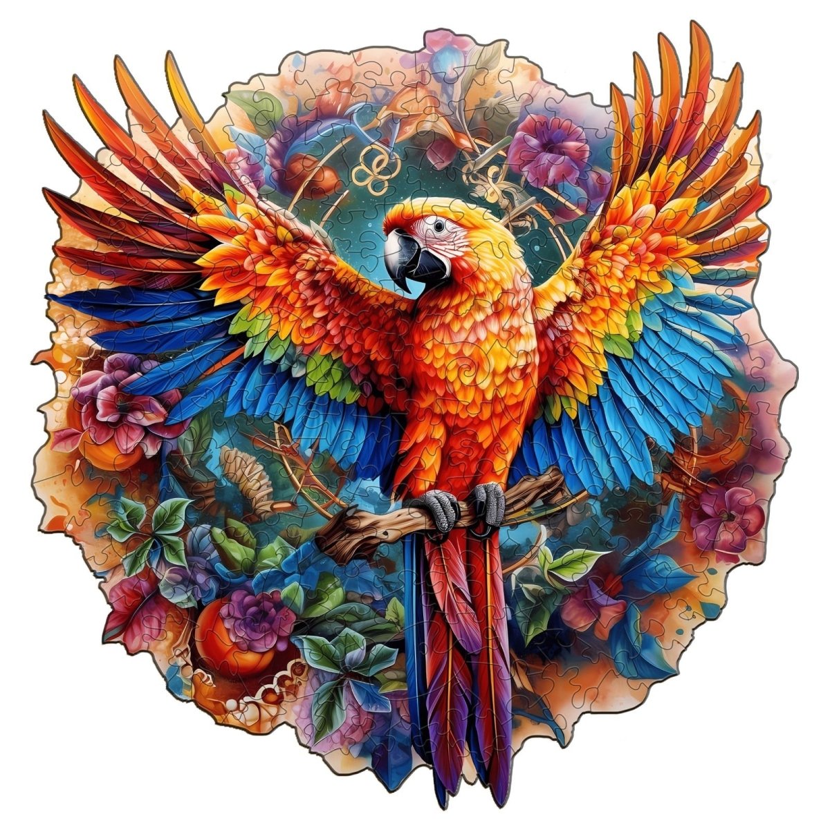 Naughty Parrot Wooden Jigsaw Puzzle - KAAYEE Puzzle