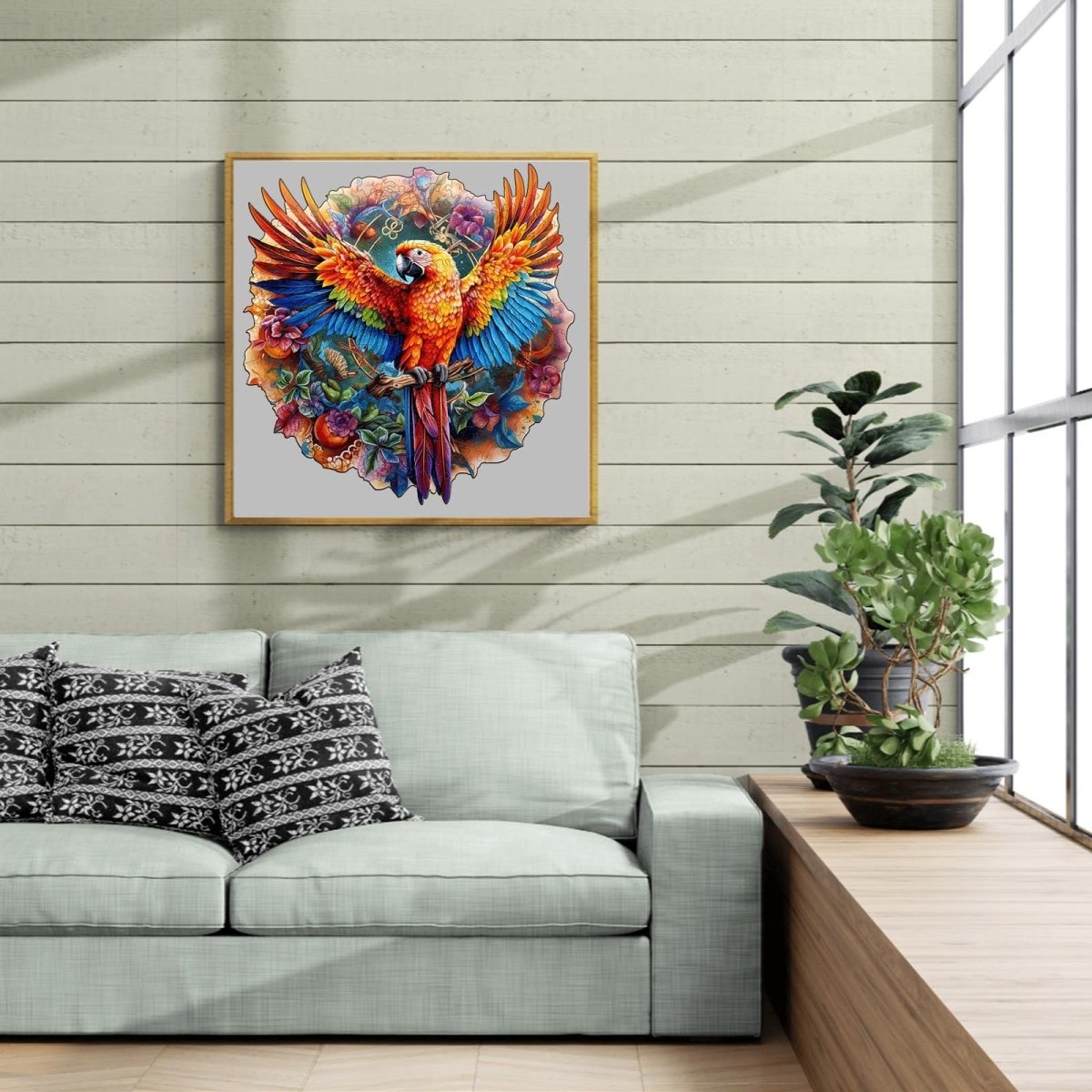 Naughty Parrot Wooden Jigsaw Puzzle - KAAYEE Puzzle