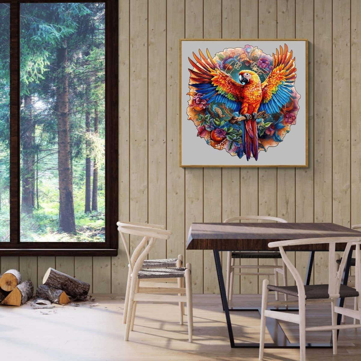 Naughty Parrot Wooden Jigsaw Puzzle - KAAYEE Puzzle