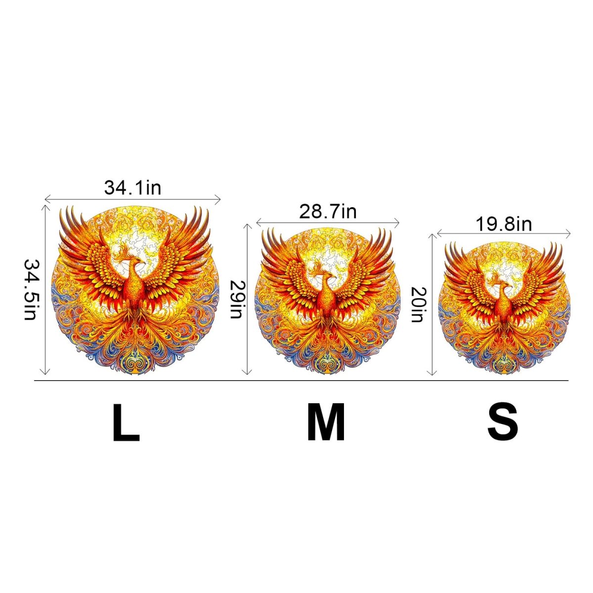 Noble Phoenix Wooden Jigsaw Puzzle - KAAYEE Puzzle