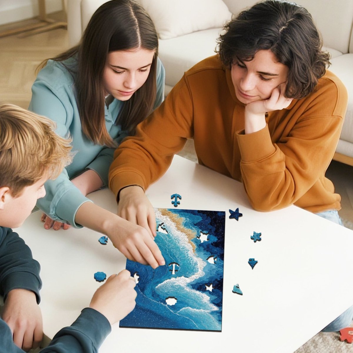 Ocean Waves Wooden Jigsaw Puzzle - KAAYEE Puzzle