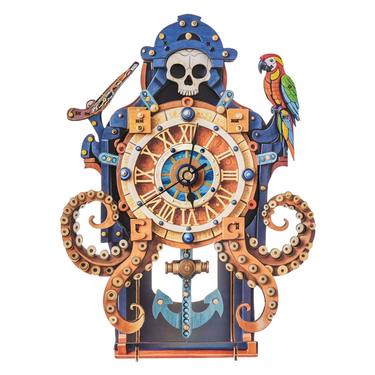 Octopus Monster Wooden Clock Kit - KAAYEE Puzzle