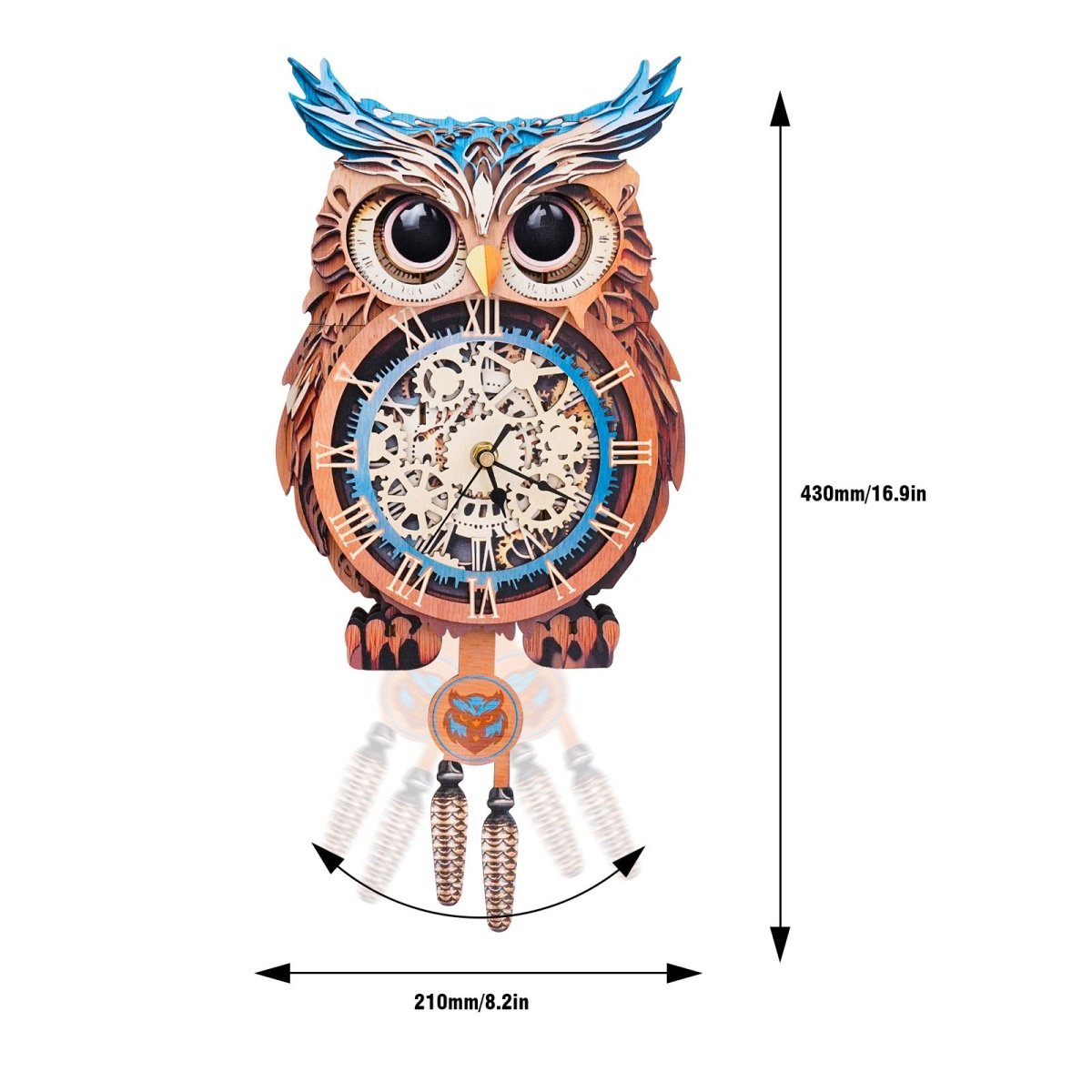 Owl Clock DIY Wooden Puzzle - KAAYEE Puzzle