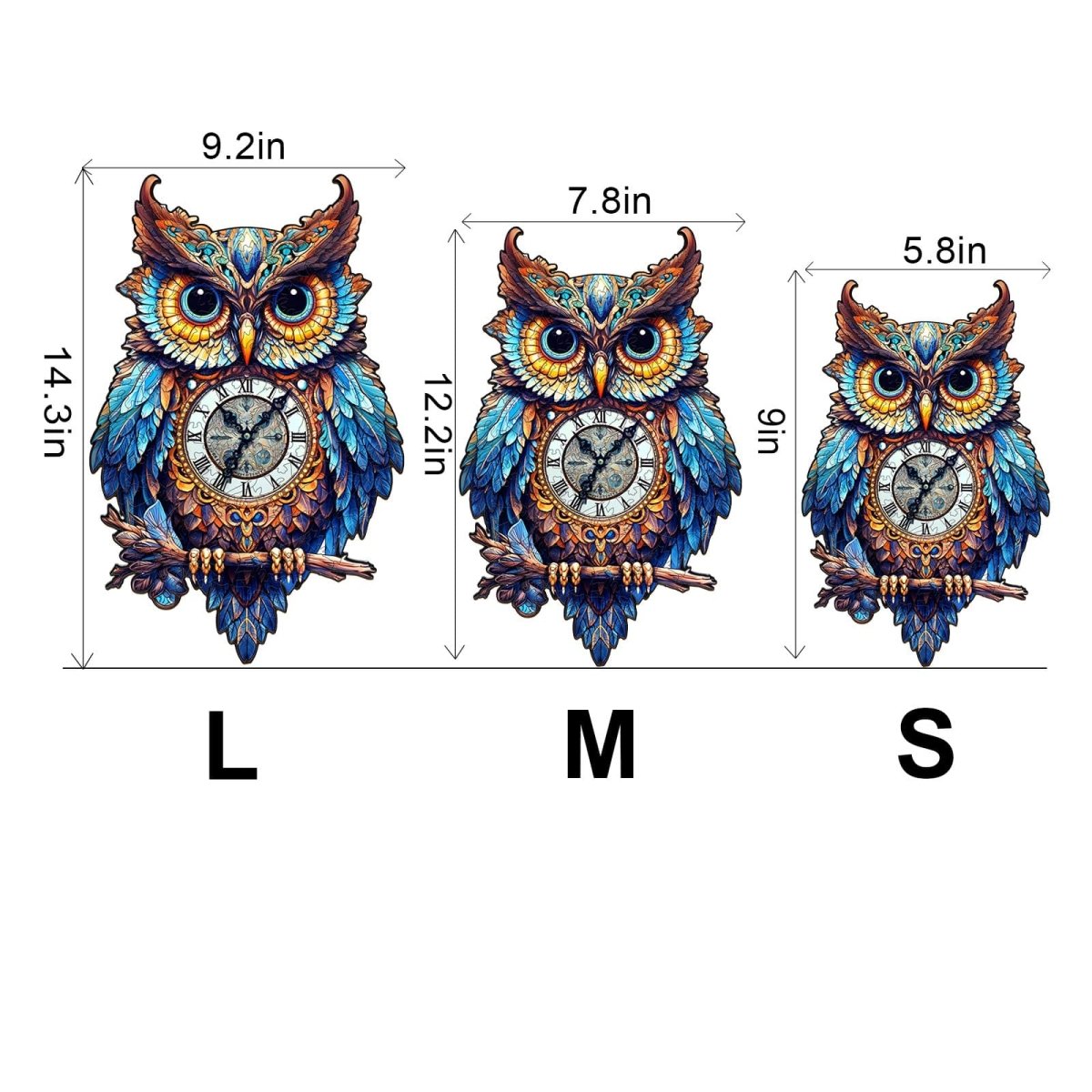 Owl Clock Wooden Jigsaw Puzzle - KAAYEE Puzzle