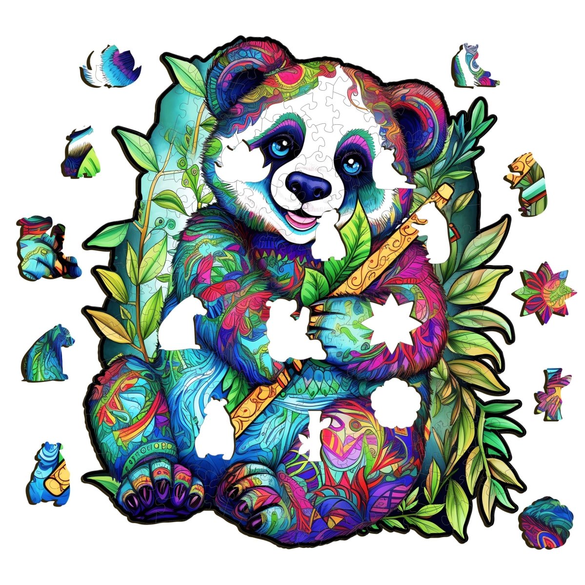 Panda 2 Wooden Jigsaw Puzzle - KAAYEE Puzzle