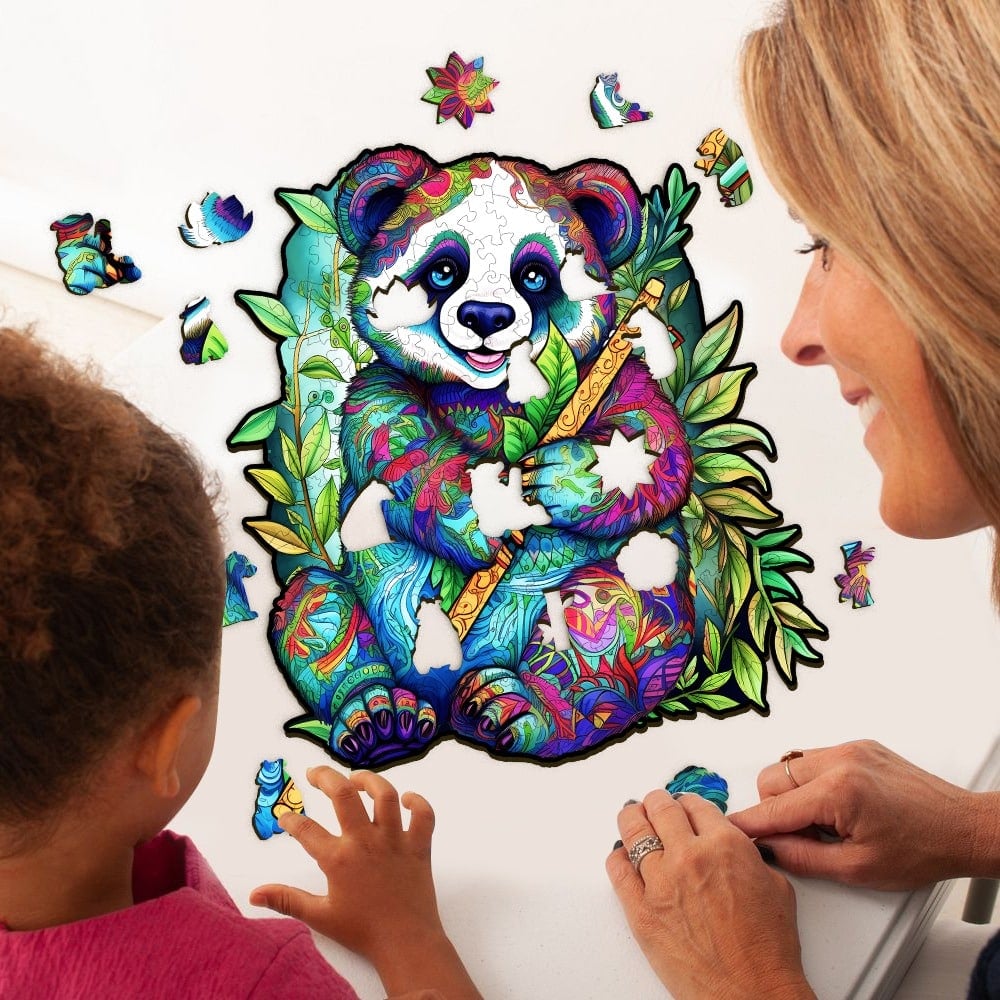 Panda 2 Wooden Jigsaw Puzzle - KAAYEE Puzzle