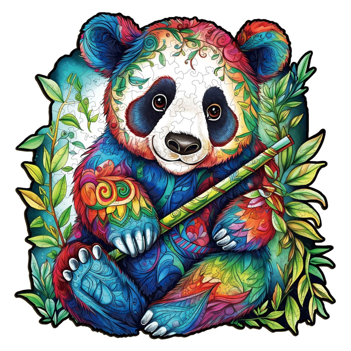 Panda Wooden Jigsaw Puzzle - KAAYEE Puzzle