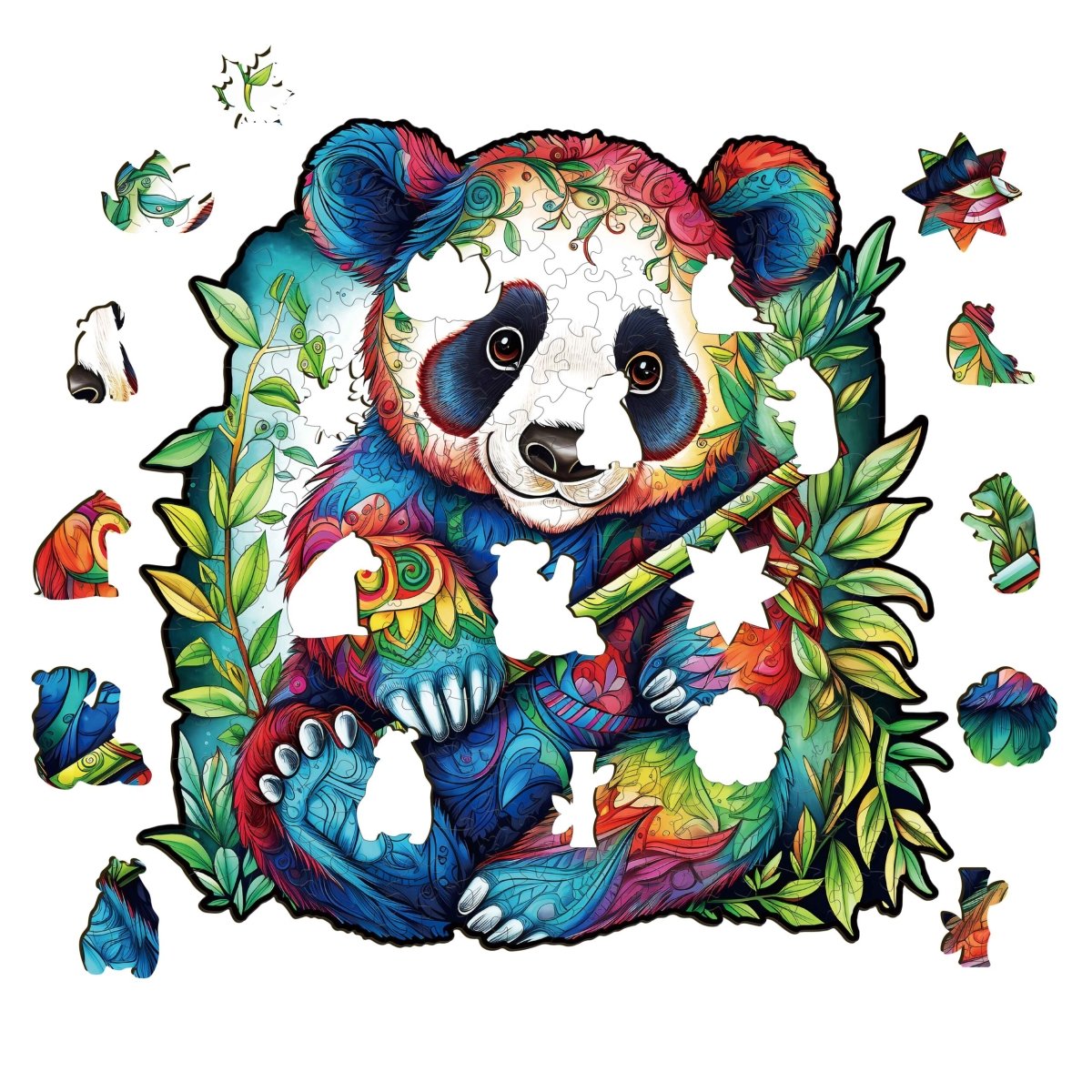 Panda Wooden Jigsaw Puzzle - KAAYEE Puzzle