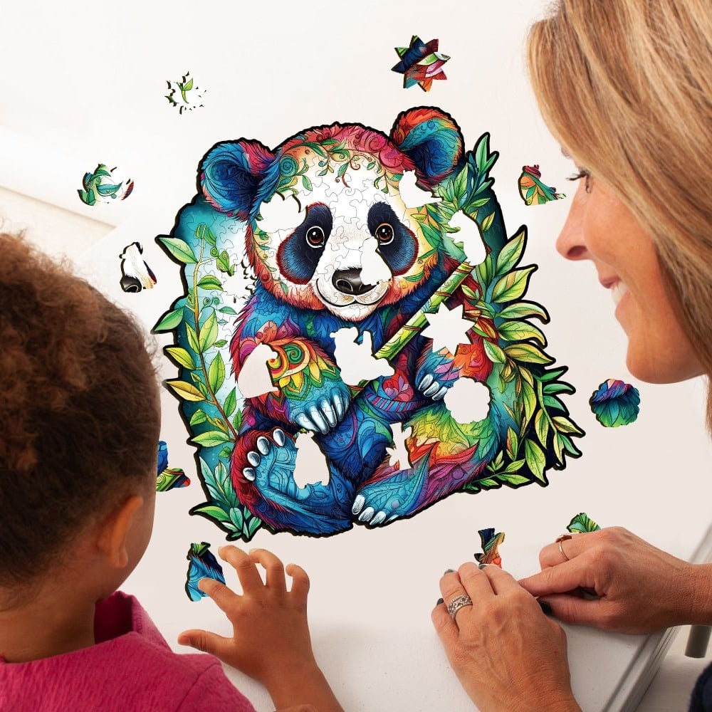 Panda Wooden Jigsaw Puzzle - KAAYEE Puzzle