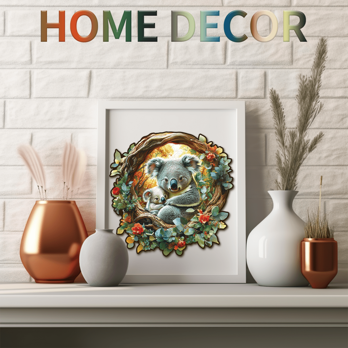 Parent Child Koala Wooden Jigsaw Puzzle - KAAYEE Puzzle