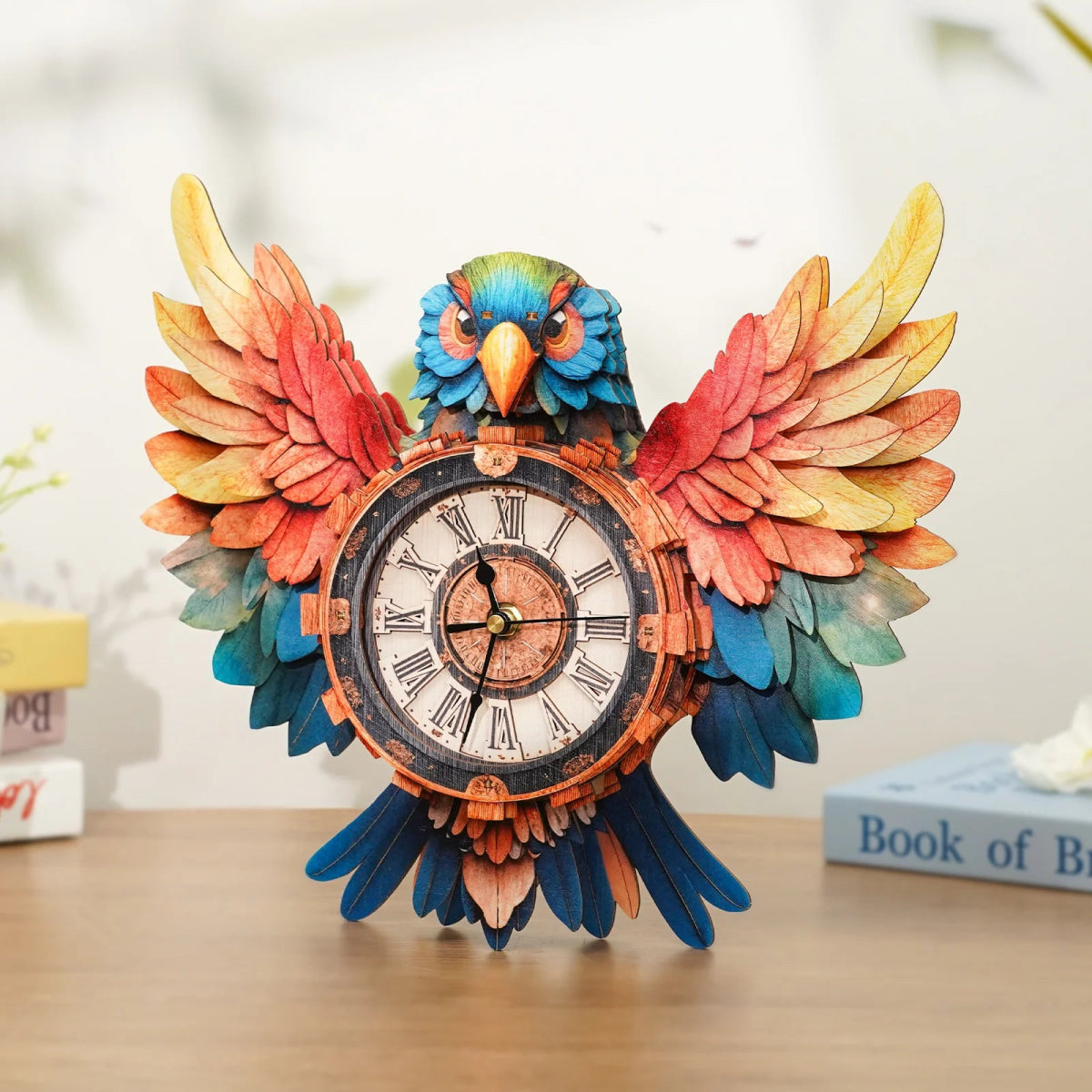 Parrot Wooden Clock Kit - KAAYEE Puzzle