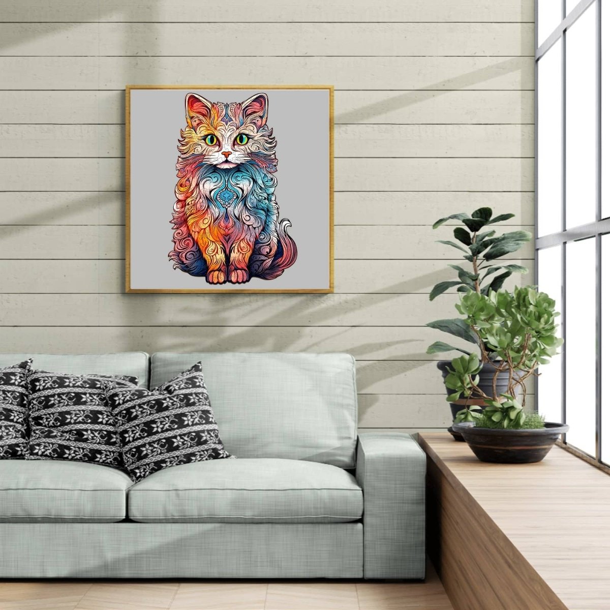 Persian Cat 2 Wooden Jigsaw Puzzle - KAAYEE Puzzle