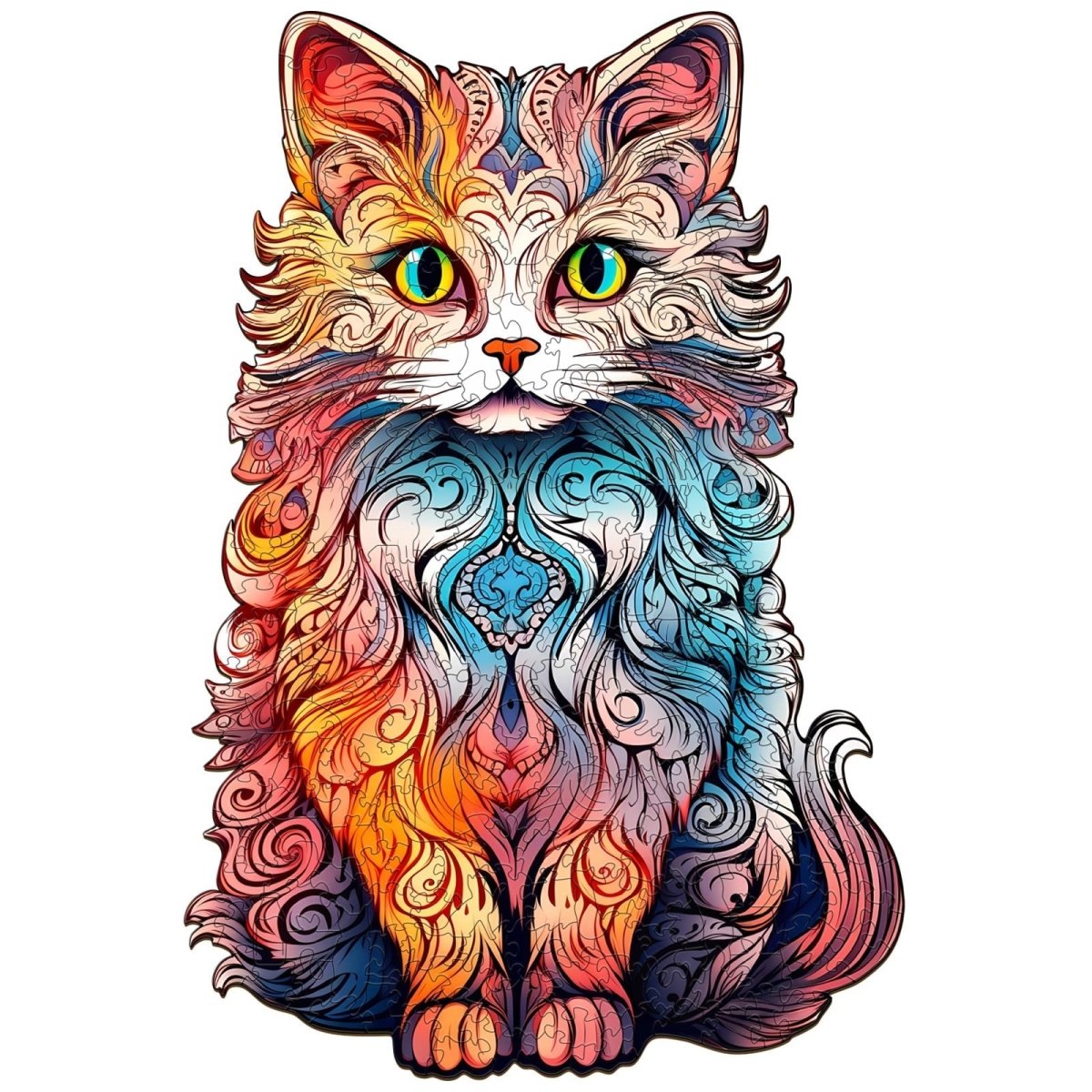 Persian Cat 2 Wooden Jigsaw Puzzle - KAAYEE Puzzle