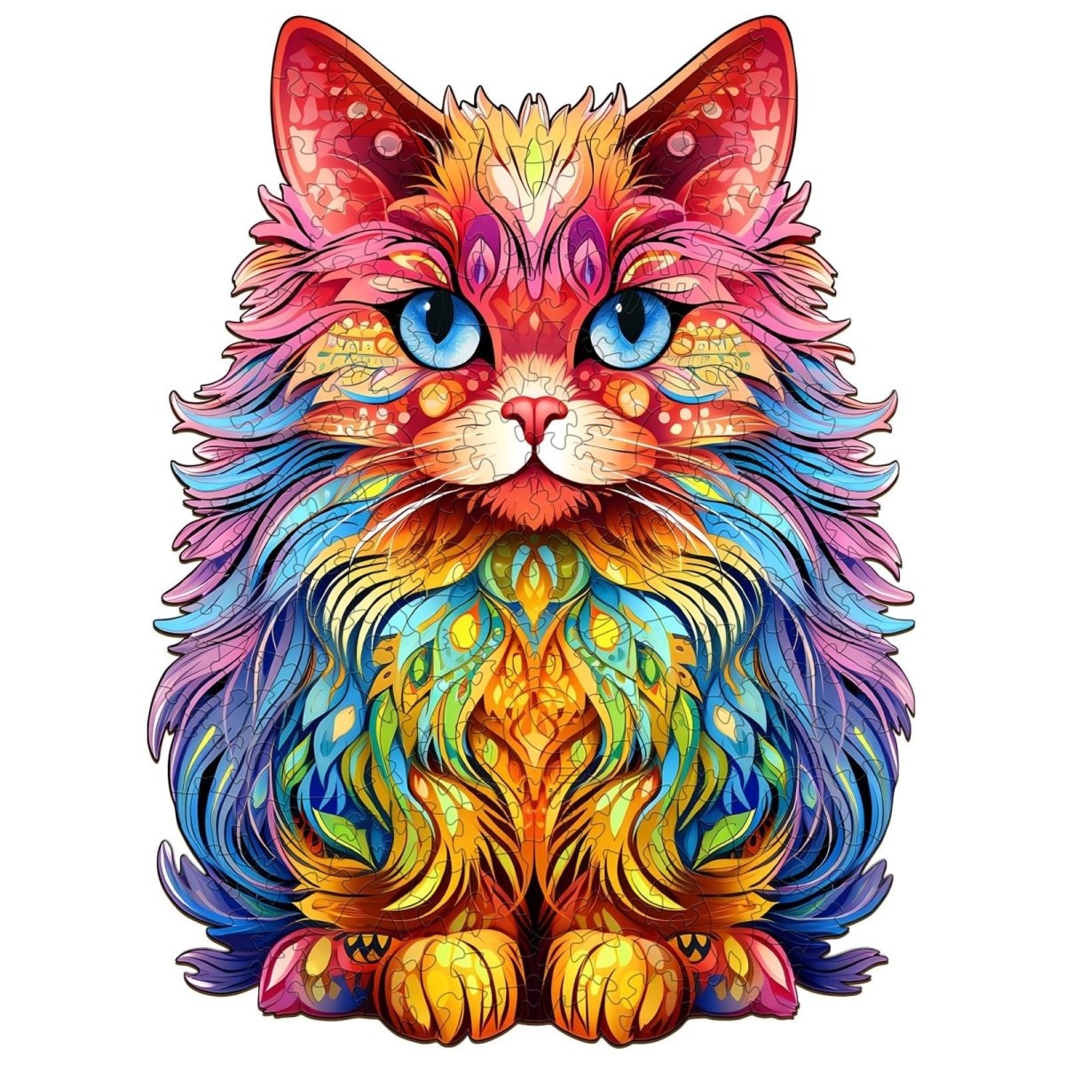 Persian Cat 3 Wooden Jigsaw Puzzle - KAAYEE Puzzle
