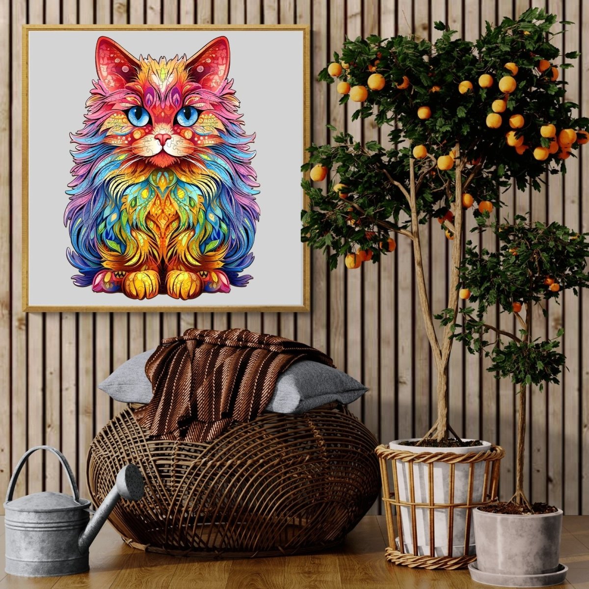Persian Cat 3 Wooden Jigsaw Puzzle - KAAYEE Puzzle