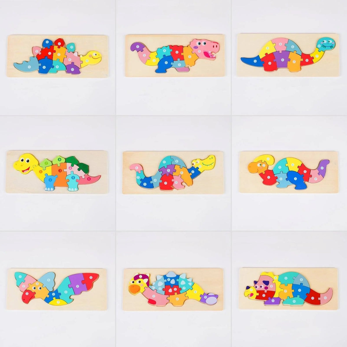 Personalized Baby Name Wooden Puzzle with Stacking Animals - KAAYEE Puzzle