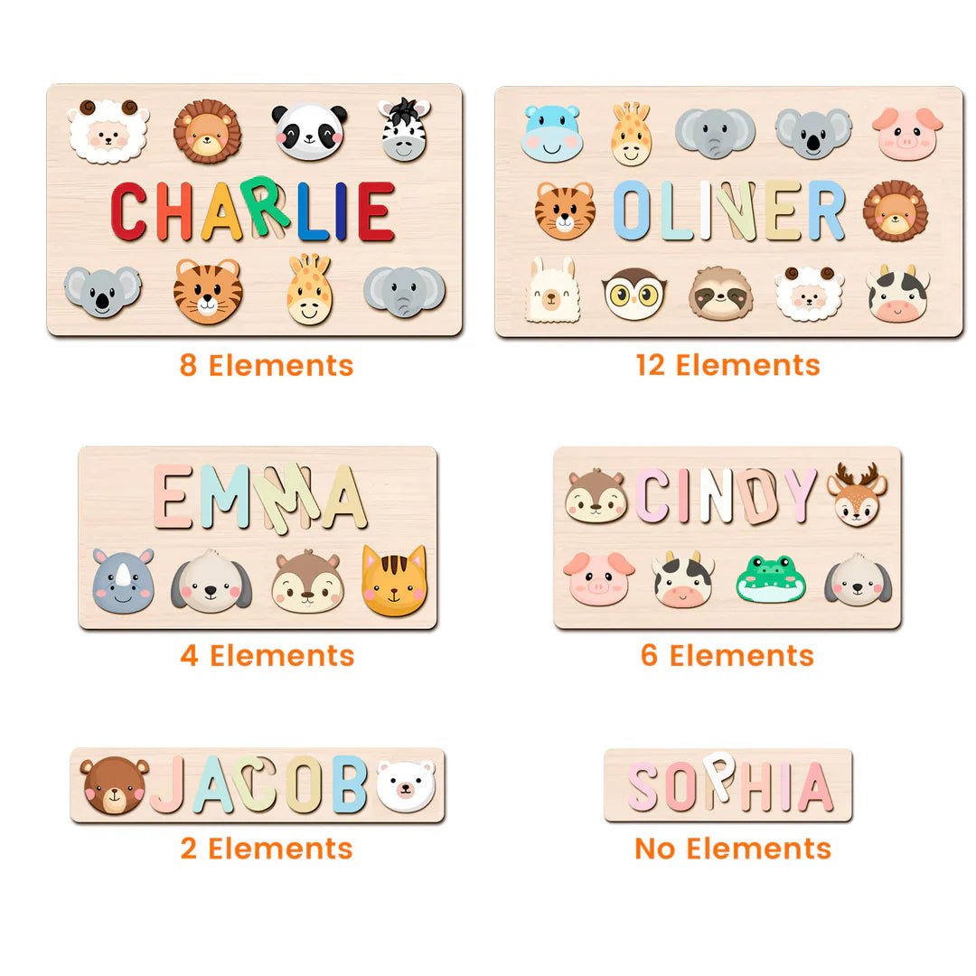 Personalized Baby Wooden Jigsaw Puzzle - KAAYEE Puzzle