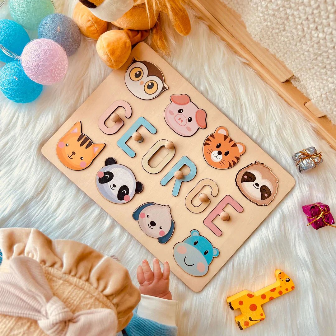 Personalized Baby Wooden Jigsaw Puzzle - KAAYEE Puzzle