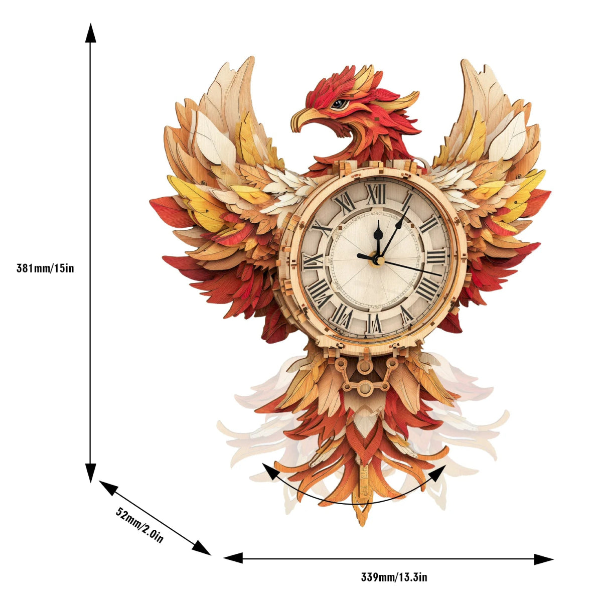 Phoenix Wooden Clock Kit - KAAYEE Puzzle