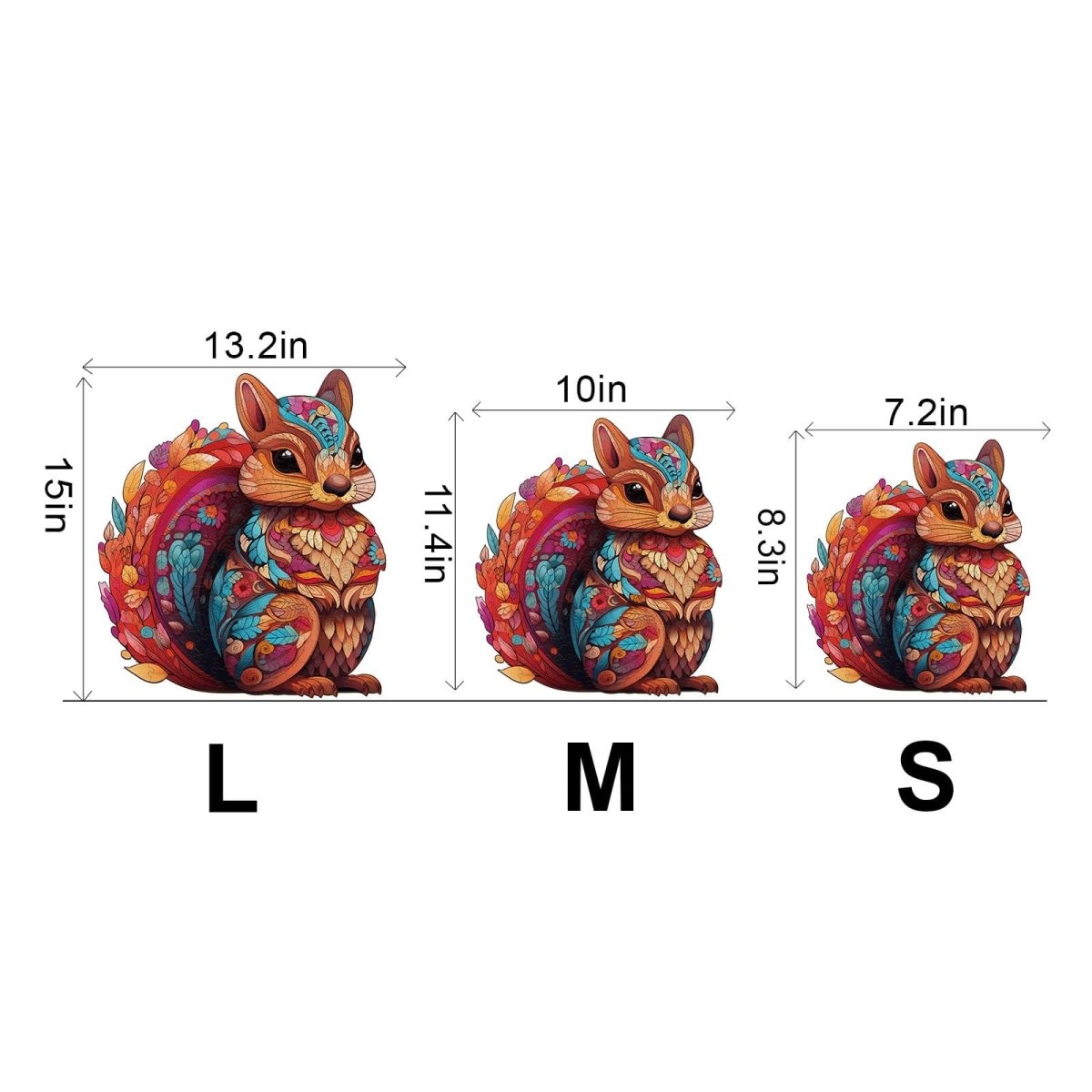 Playful Squirrel Wooden Jigsaw Puzzle - KAAYEE Puzzle