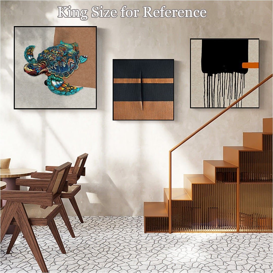 RESOLUTE TURTLE Wooden Jigsaw Puzzle - KAAYEE Puzzle