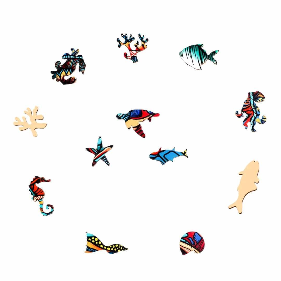 RESOLUTE TURTLE Wooden Jigsaw Puzzle - KAAYEE Puzzle