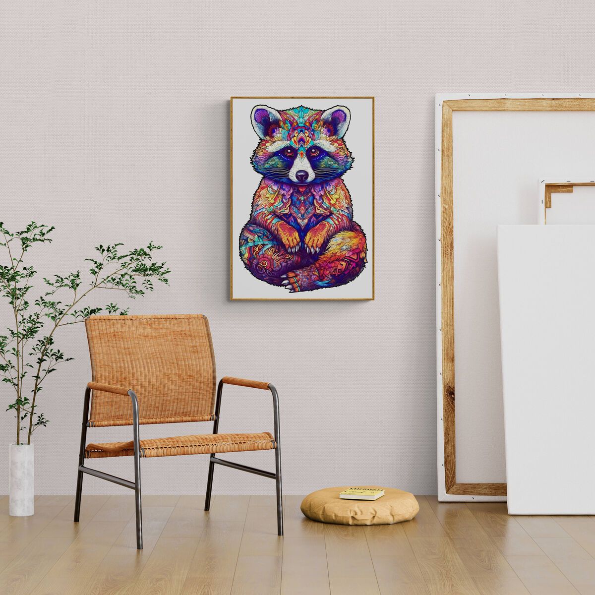 Resourceful Raccoon Wooden Jigsaw Puzzle - KAAYEE Puzzle