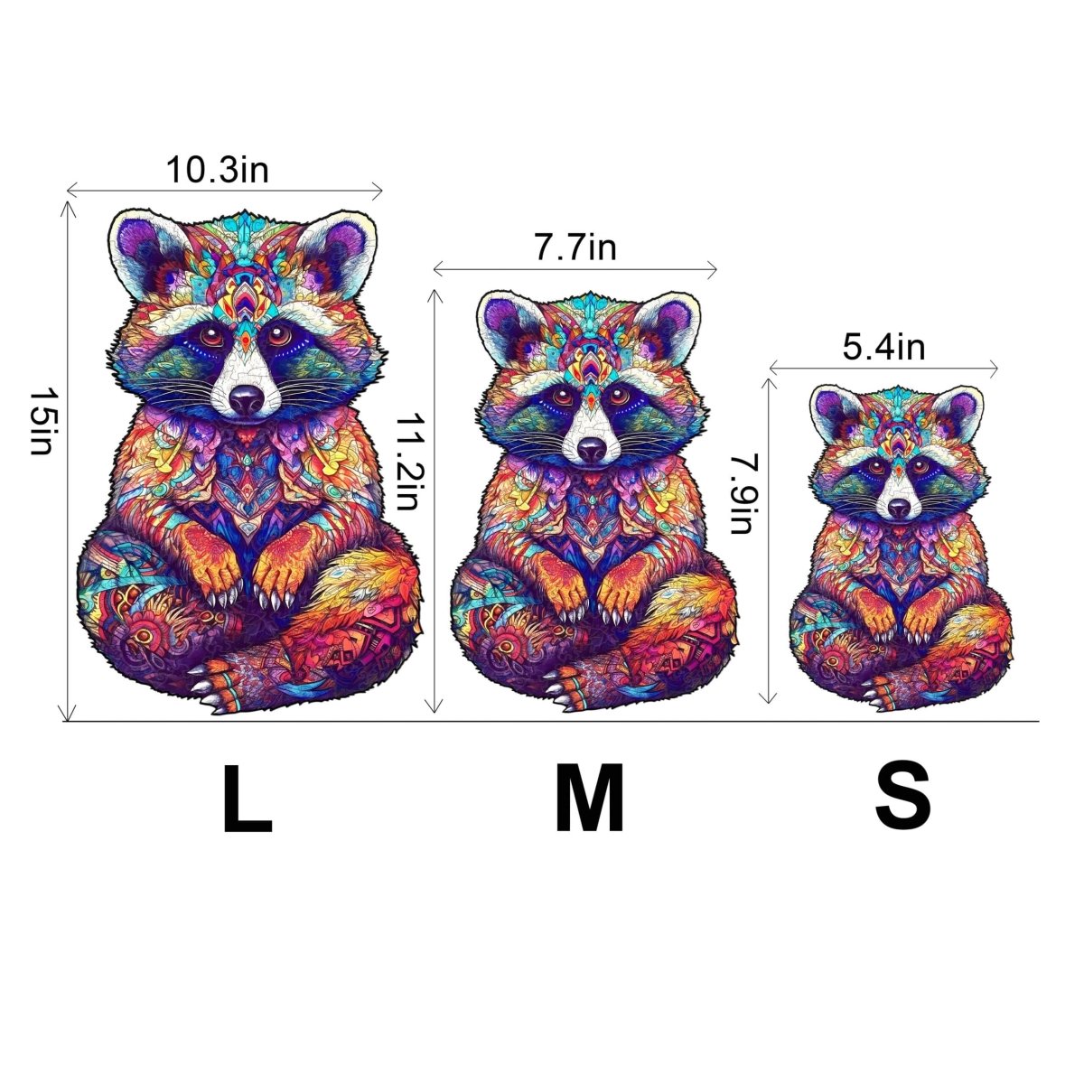 Resourceful Raccoon Wooden Jigsaw Puzzle - KAAYEE Puzzle