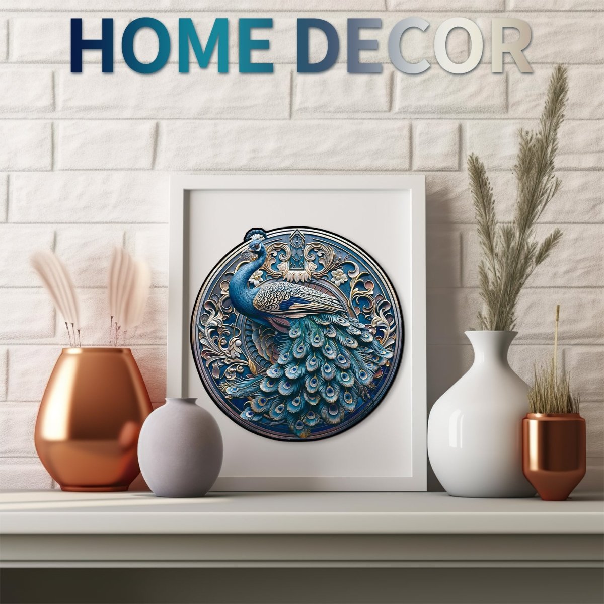 Retro Beautiful Peacock Wooden Jigsaw Puzzle - KAAYEE Puzzle