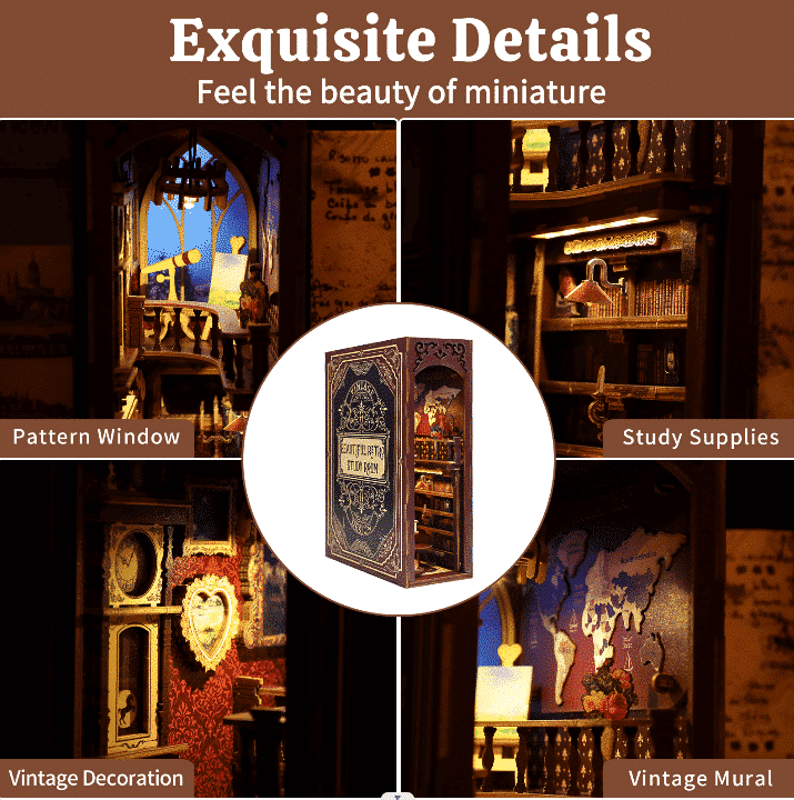 Retro Study Room Book Nook - KAAYEE Puzzle