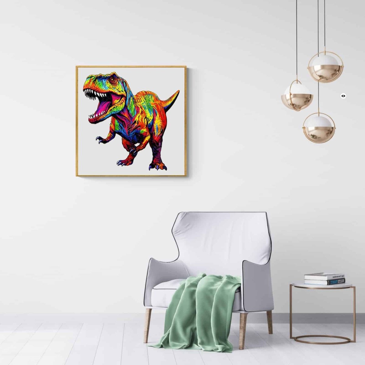 Roaring T rex Wooden Jigsaw Puzzle - KAAYEE Puzzle