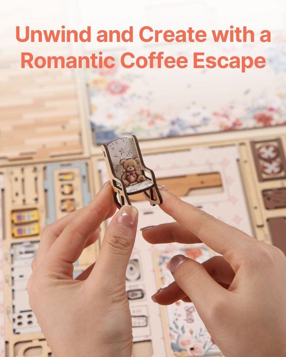 Romantic Coffee Shop Book Nook - KAAYEE Puzzle
