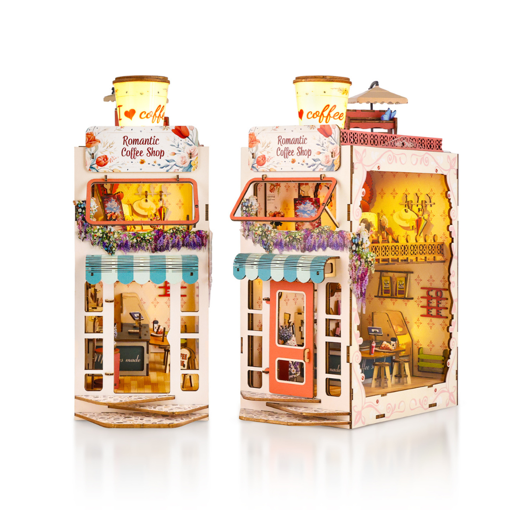 Romantic Coffee Shop Book Nook Kit - KAAYEE Puzzle