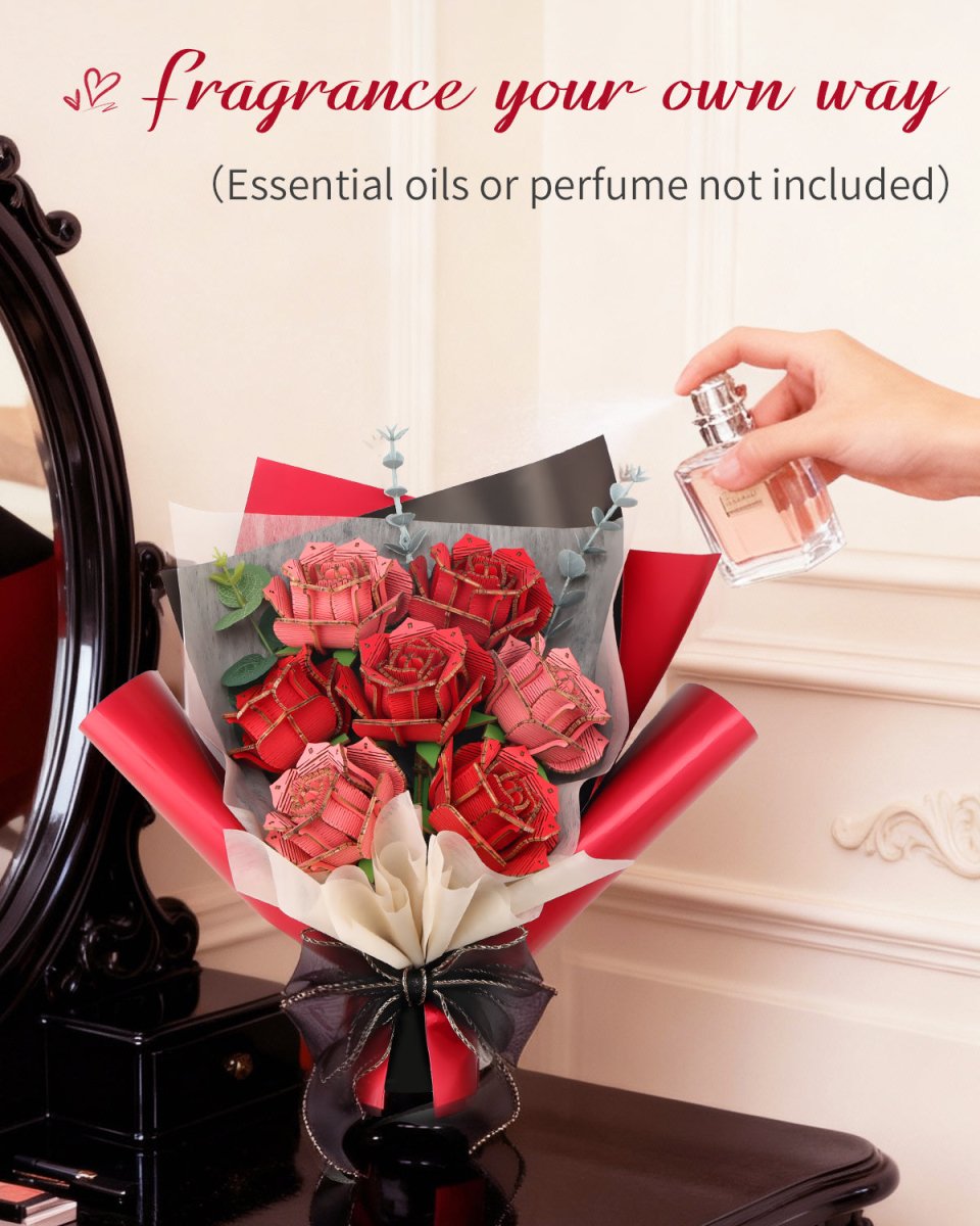 Rose Bouquet DIY Wooden Flower - KAAYEE Puzzle