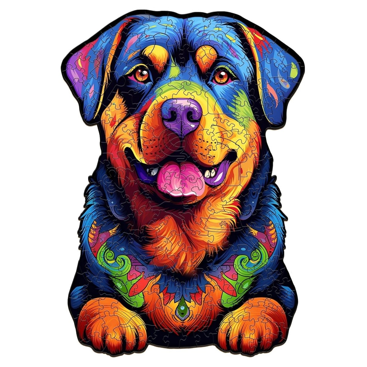 Rottweiler 2 Wooden Jigsaw Puzzle - KAAYEE Puzzle