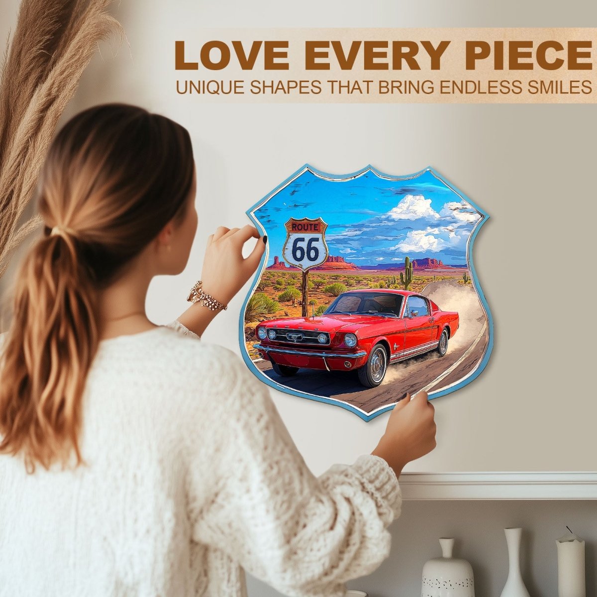 Route 66 Wooden Jigsaw Puzzle - KAAYEE Puzzle