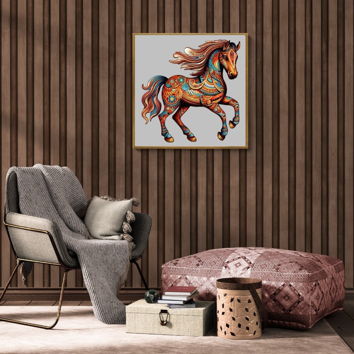 Running Horse Wooden Jigsaw Puzzle - KAAYEE Puzzle