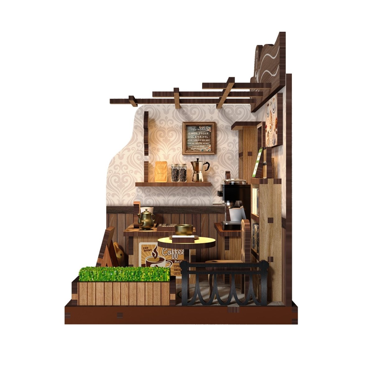 Rural Coffee Shop DIY Miniature House - KAAYEE Puzzle