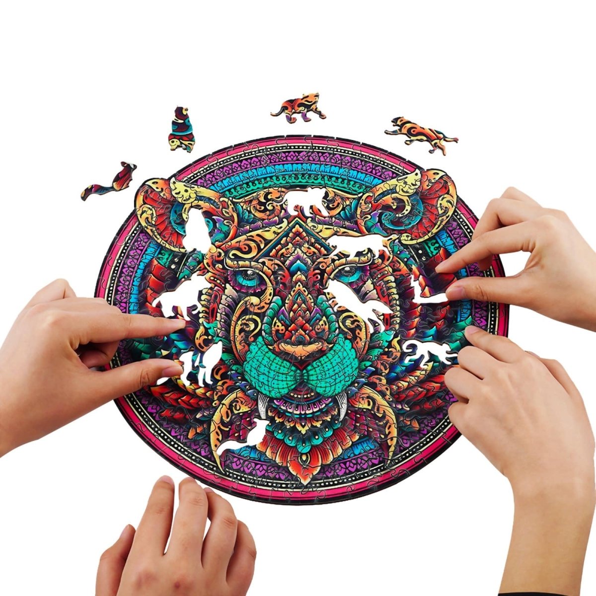 SACRED TIGER Wooden Jigsaw Puzzle - KAAYEE Puzzle